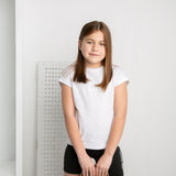 Emma Detailed Neck Tee - White