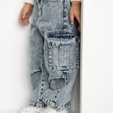 Willow Detailed Denim Pants - Denim Blue