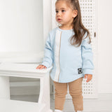Winter Ribbed Fleece Leggings - Biscuit