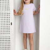 Wisteria Ribbed Summer Dress - Purple