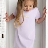 Wisteria Ribbed Summer Dress - Purple