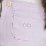 Wisteria Denim Layered Pinafore - Purple