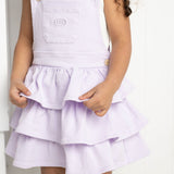 Wisteria Denim Layered Pinafore - Purple