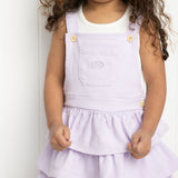 Wisteria Denim Layered Pinafore - Purple