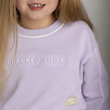 Wisteria Detail French Terry Crew - Purple