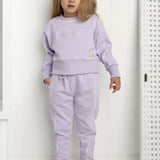 Wisteria Detail French Terry Trackpant - Purple