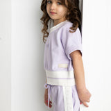 Wisteria Ribbed Shorts - Purple
