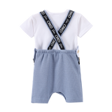 Xavier 2pce Overall Set - Dusty Blue