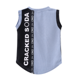 Xavier Detailed Tank - Dusty Blue