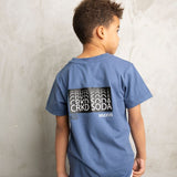Zane Detail Tee - Denim Blue