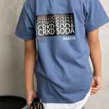 Zane Detail Tee - Denim Blue
