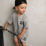 Zane Waffle Shorts - Grey