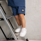 Zane Waffle Shorts - Denim Blue