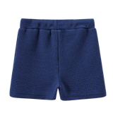 Zane Waffle Shorts - Denim Blue