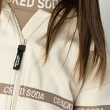 Zinnia Sports Zip Jacket - White Sand
