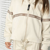 Zinnia Sports Zip Jacket - White Sand