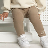 Zinnia Ribbed Fleece Leggings - Walnut