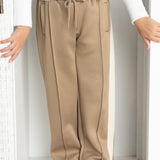 Zinnia Detailed Sports Pant - Walnut
